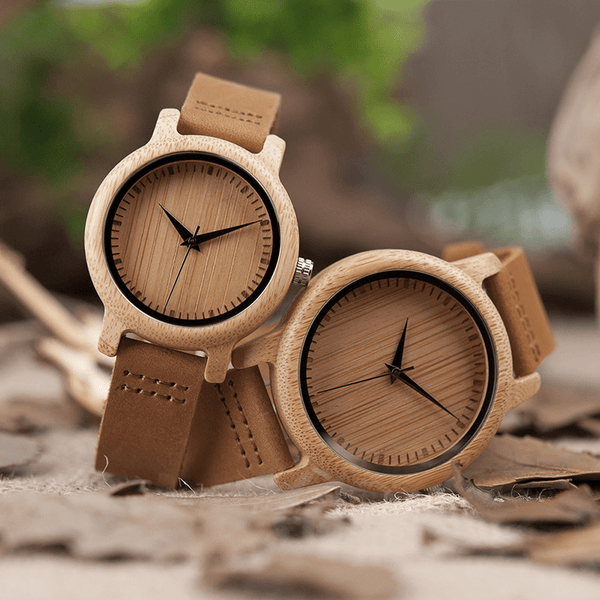 MONTRE EN BOIS DUO HOMME FEMME