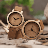 MONTRE EN BOIS DUO HOMME FEMME