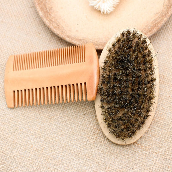 BROSSE A BARBE PROFESSIONNELLE EN POIL DE SANGLIER