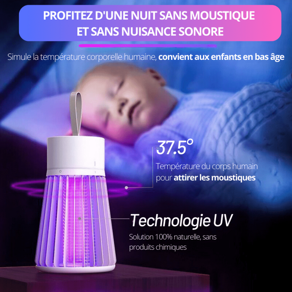 Prise Lampe Electrique Anti Moustiques , Sans Produits