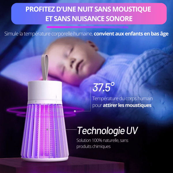 LAMPE ANTI-MOUSTIQUE UV RECHARGEABLE