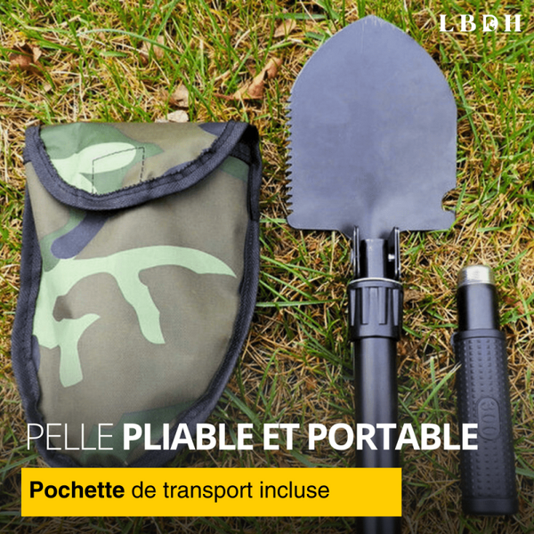 Pelle de camping pliante portable multifonction Pelle de survie Pelle de  jardin en plein air (noir)