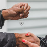 PORTE CLÉ PHOTO PERSONNALISÉ COEUR ET STRASS