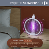 RAQUETTE ANTI MOUSTIQUE RECHARGEABLE 3 EN 1