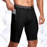 Short de compression noir pour Homme 