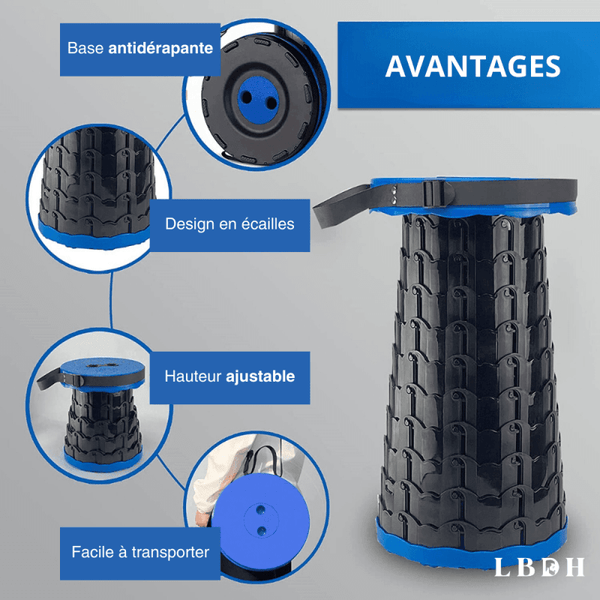 TABOURET PLIANT CAMPING