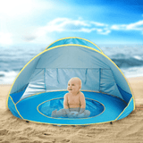 TENTE ANTI UV DE PLAGE POUR BEBE AVEC PISCINE