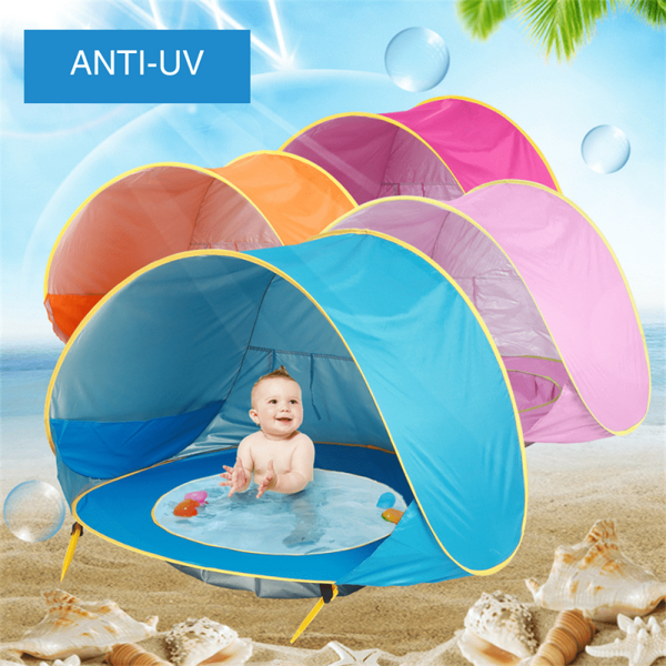 TENTE ANTI UV DE PLAGE POUR BEBE AVEC PISCINE