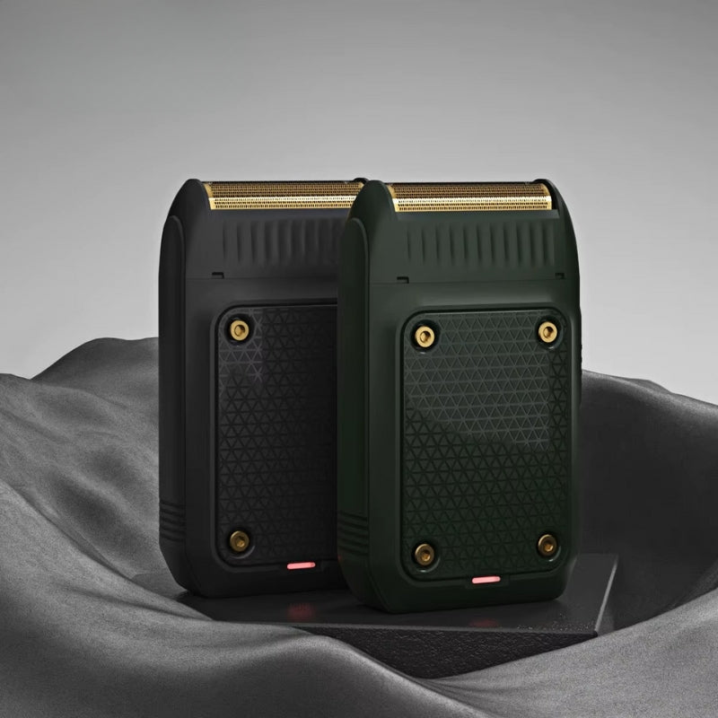 Tondeuse barbe electrique double coloris noir et vert
