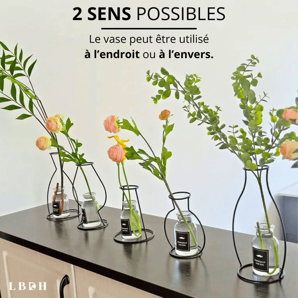 VASE DECORATIF DESIGN FLEUR SÉCHÉE