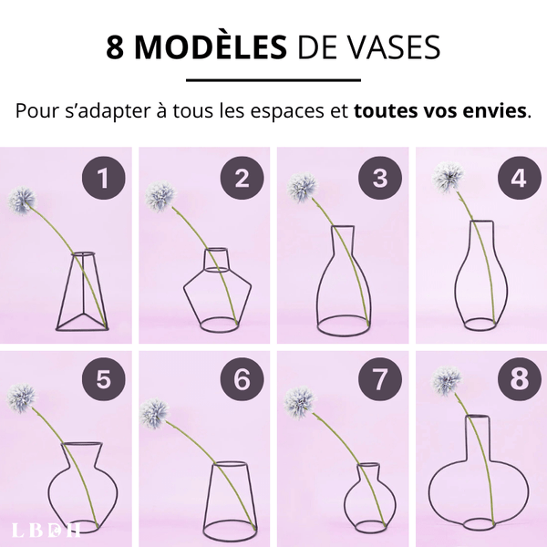 VASE DECORATIF DESIGN FLEUR SÉCHÉE