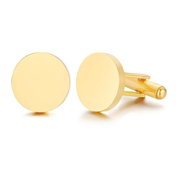 BOUTONS DE MANCHETTE RONDS PERSONNALISABLE LUXE