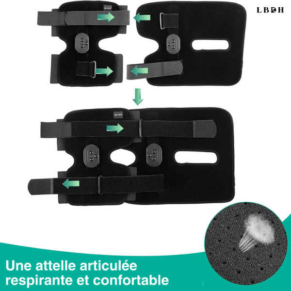 ATTELLE ARTICULÉE POUR GENOU