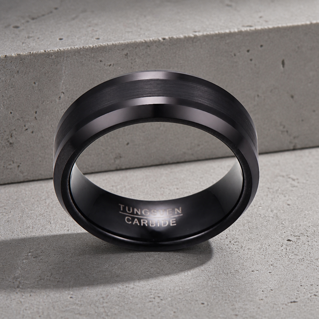 Des Finitions Exemplaires - BAGUE NOIRE HOMME LUXE