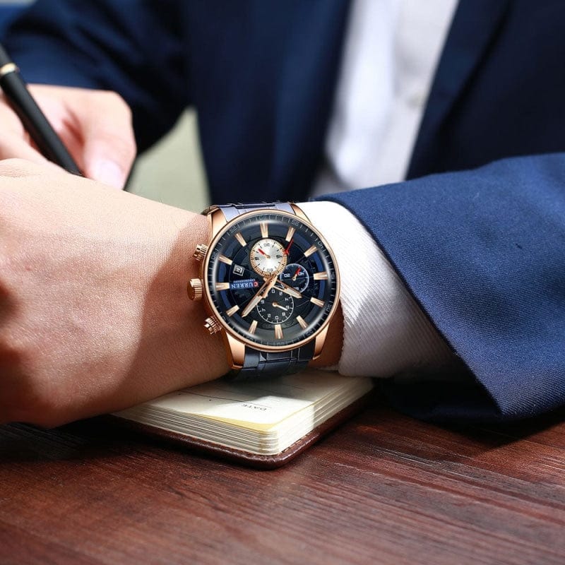 Montre Acier Homme avec Chronographe