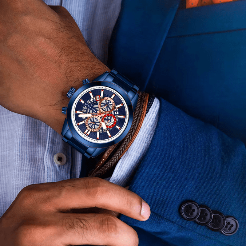 Montre Quartz en Acier et Bracelet Oyster