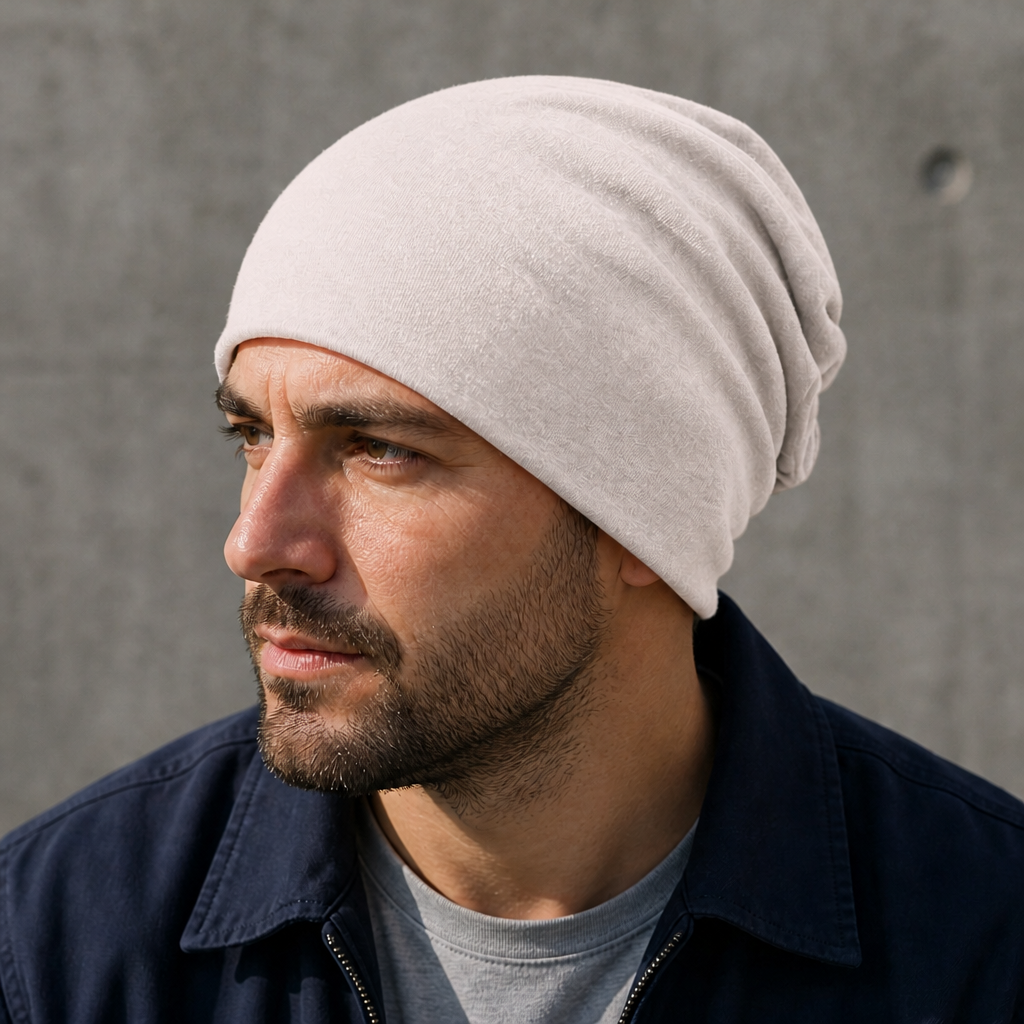 Des Finitions Exemplaires - Bonnet Léger Homme en Maille Fine, Forme Slouchy