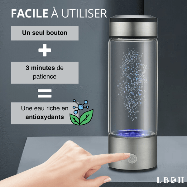 Bouteille Eau Hydrogénée Rechargeable - Ioniseur – La Boutique Des Hommes