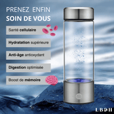 BOUTEILLE IONISEUR EAU HYDROGÉNÉE RECHARGEABLE