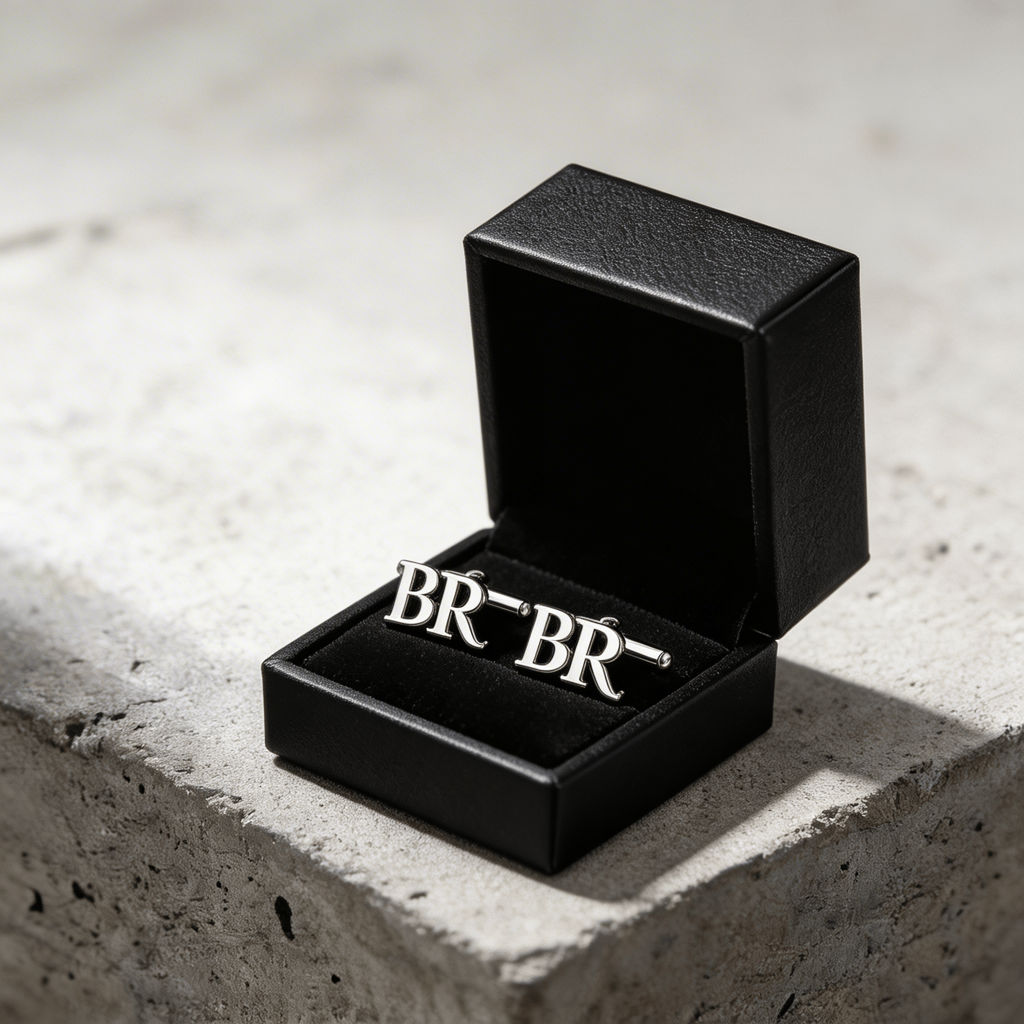 attache de chemise en argent