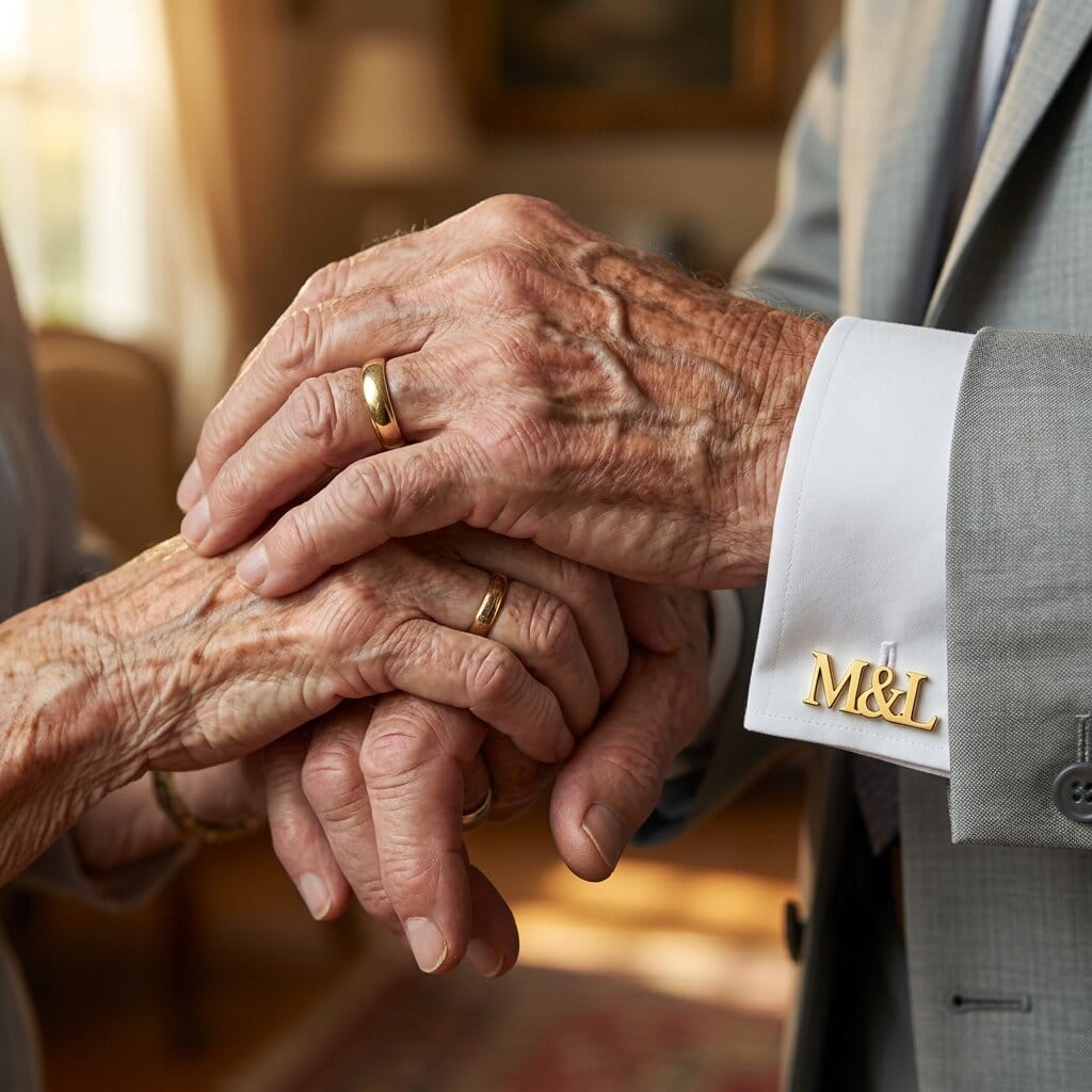 Boutons de manchette mariage personnalisés