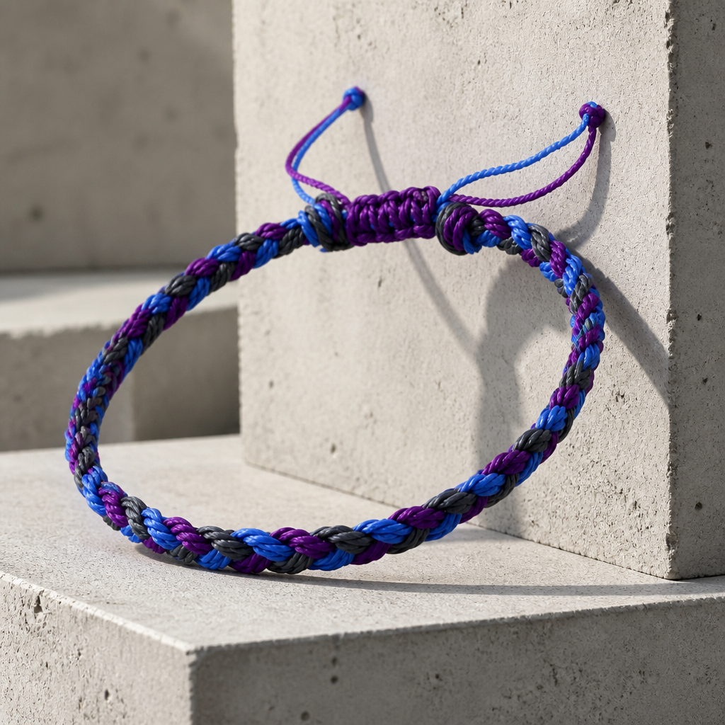 Coloris marine, mélange sombre de bleu nuit, violet et gris