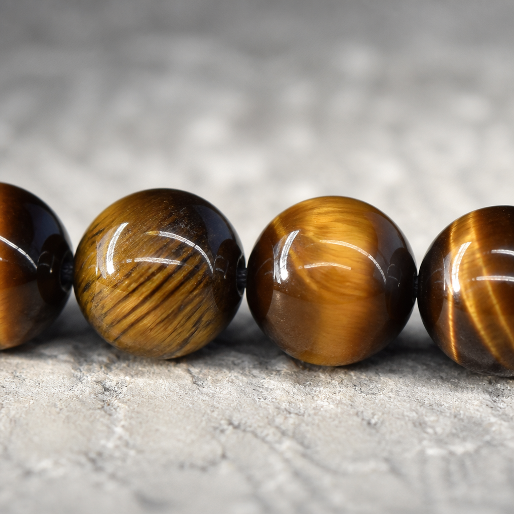 Des Finitions Exemplaires - Bracelet Protection Homme en Perles d'Œil de Tigre