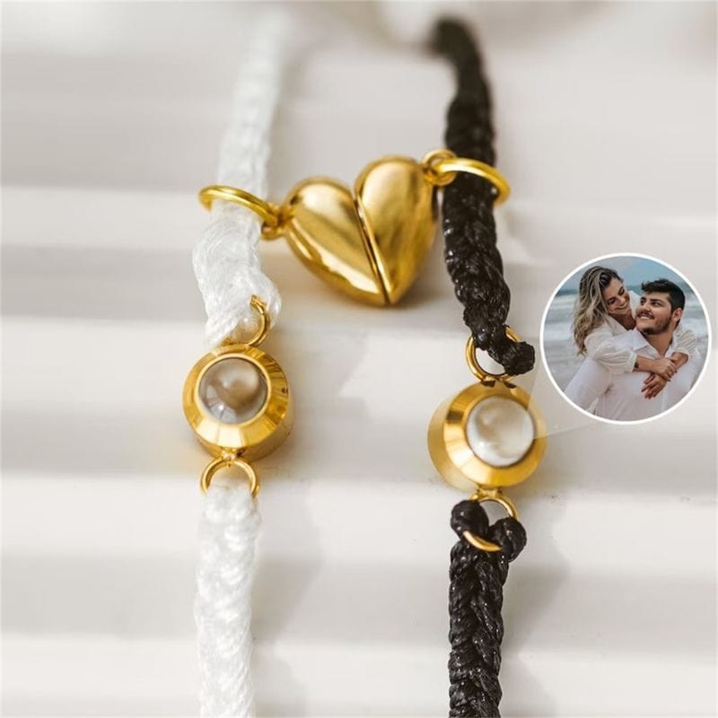 Bracelet Couple Personnalisé Photo