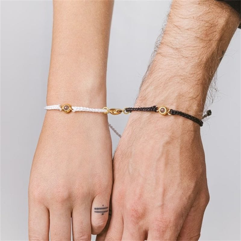 Bracelet Couple Personnalisé Photo