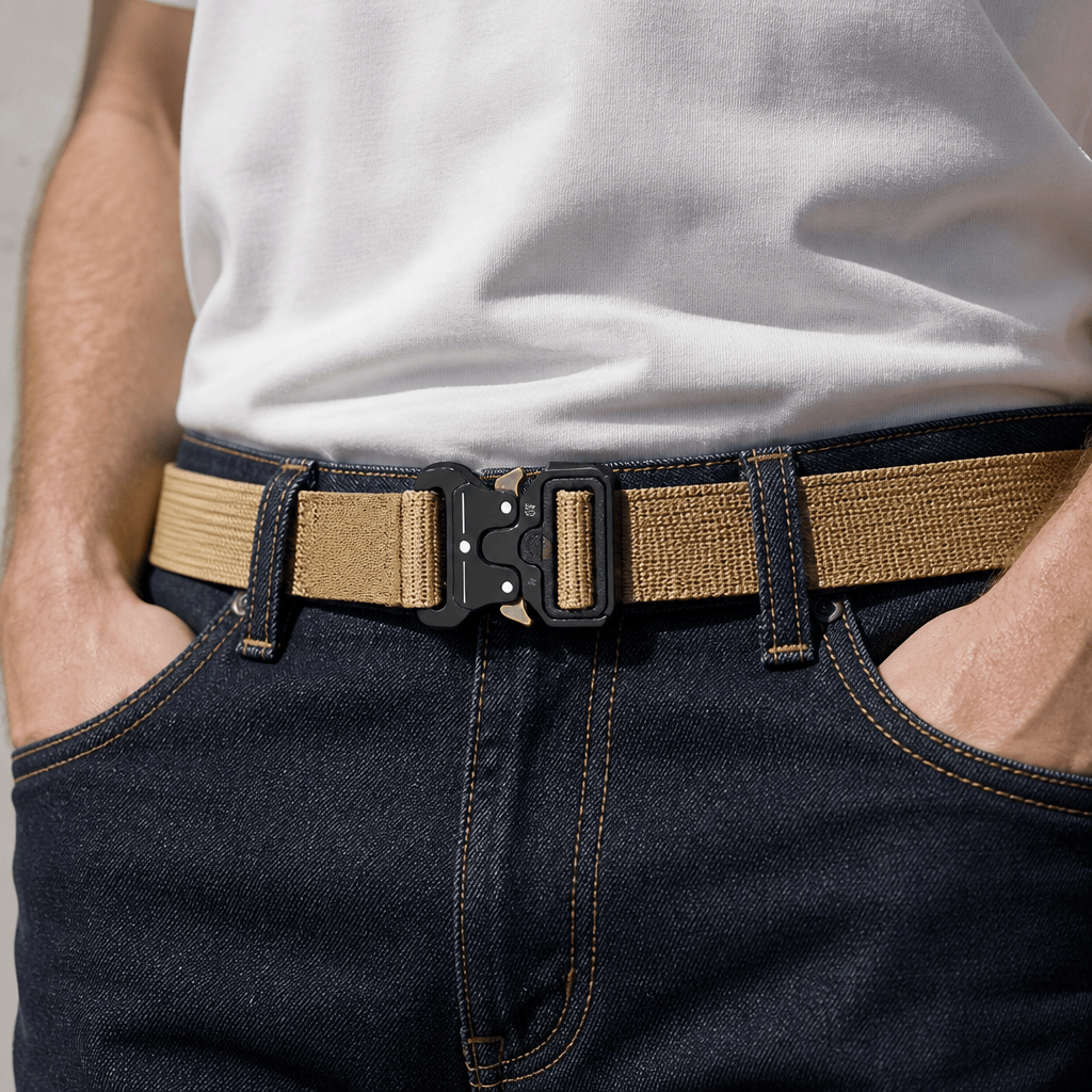Des Finitions Exemplaires - Ceinture Réglable Homme en Sangle, Boucle à Ouverture Rapide