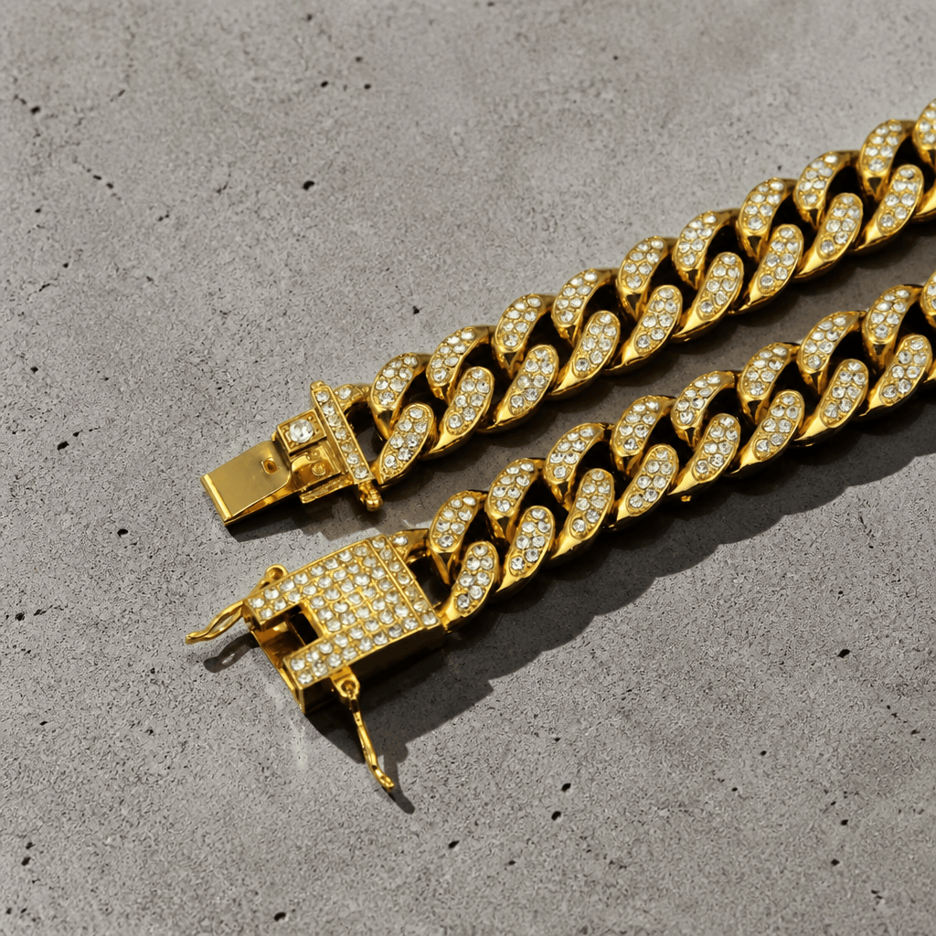 Des Finitions Exemplaires - Chaîne Diamant Homme Grosse Maille Large 8 mm