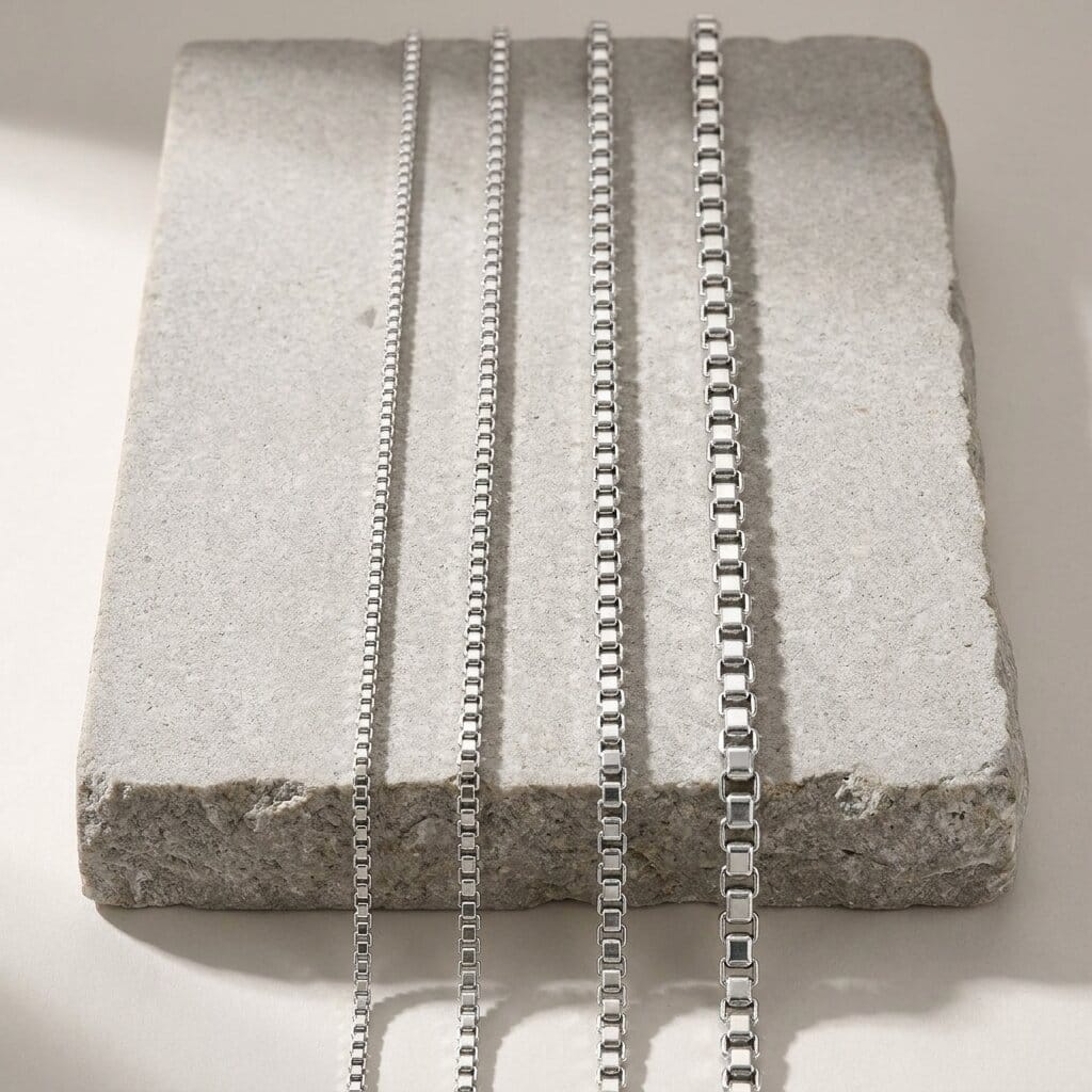 collier chaine fine homme acier inoxydable argent