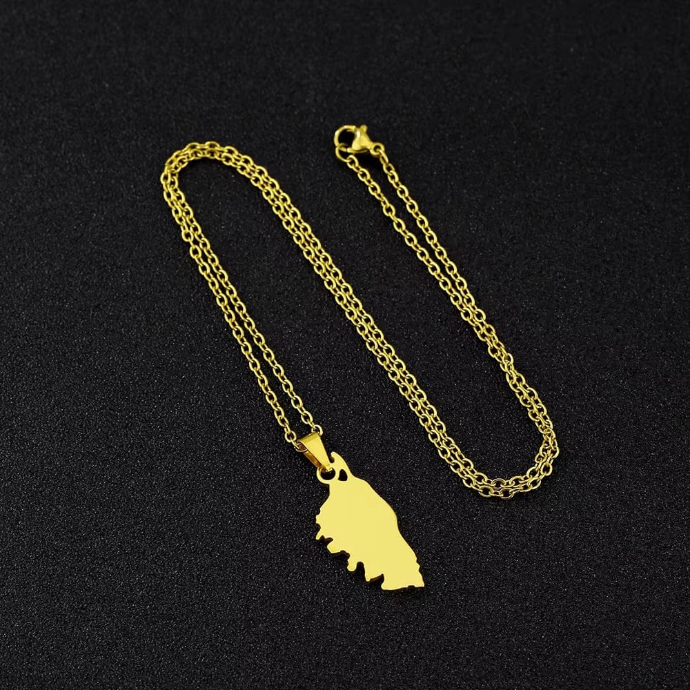 pendentif homme original corse or acier