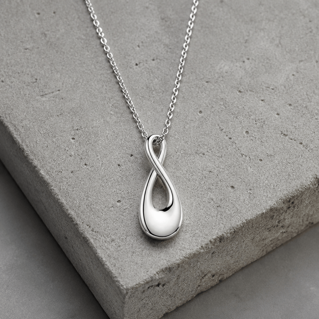 collier urne funéraire homme acier inoxydable argent