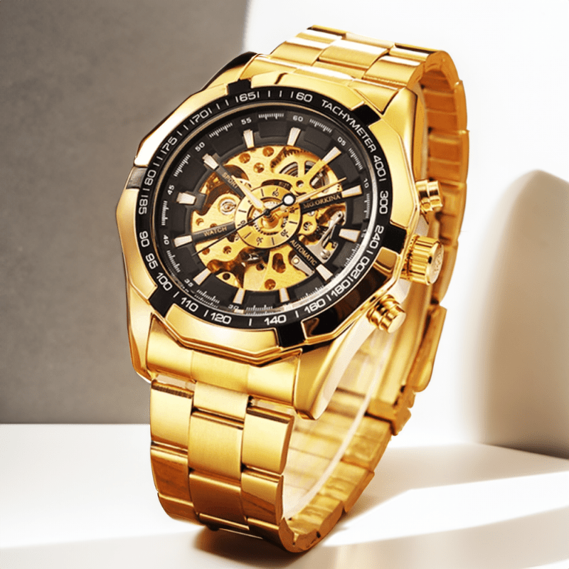 Montre Chronographe Montre Homme Avec Mecanisme Visible Mécanisme