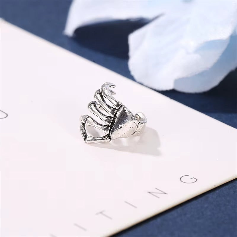 Ear cuff homme clip détail système sans perçage rock
