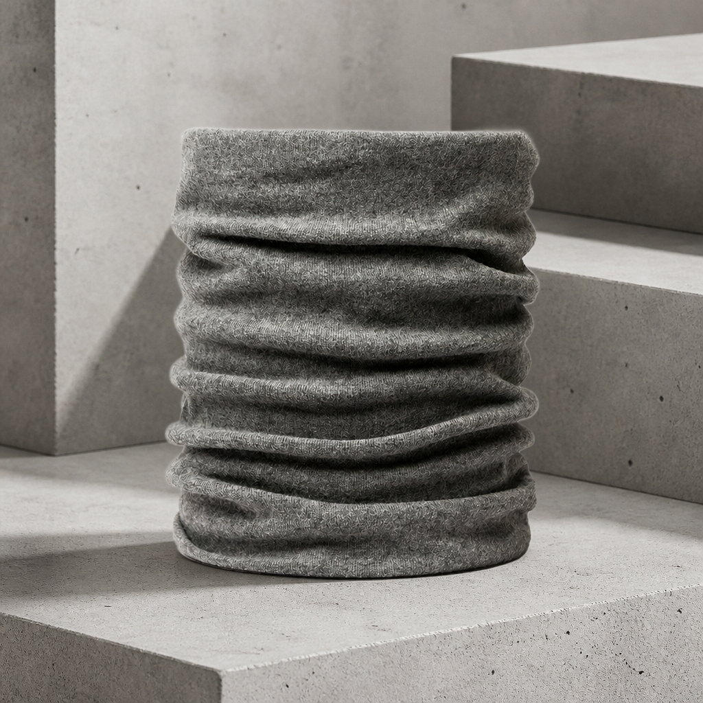 Écharpe Tube Homme en Coton, coloris gris foncé