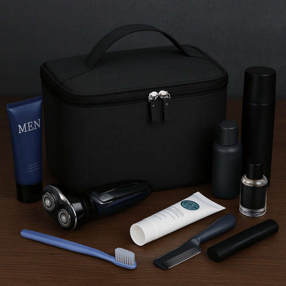 Grande trousse toilette compartiments homme Kit toilette masculin