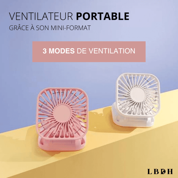 21€22 sur Ventilateur de cou suspendu Mini Port USB Rechargeable