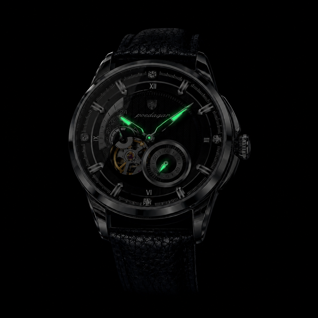 Des Finitions Exemplaires - Montre Homme Chiffres Romains Automatique, modèle Clovis