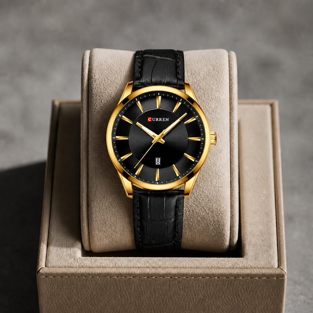 Des Finitions Exemplaires - Montre Homme Design à Quartz avec Date, modèle Octave