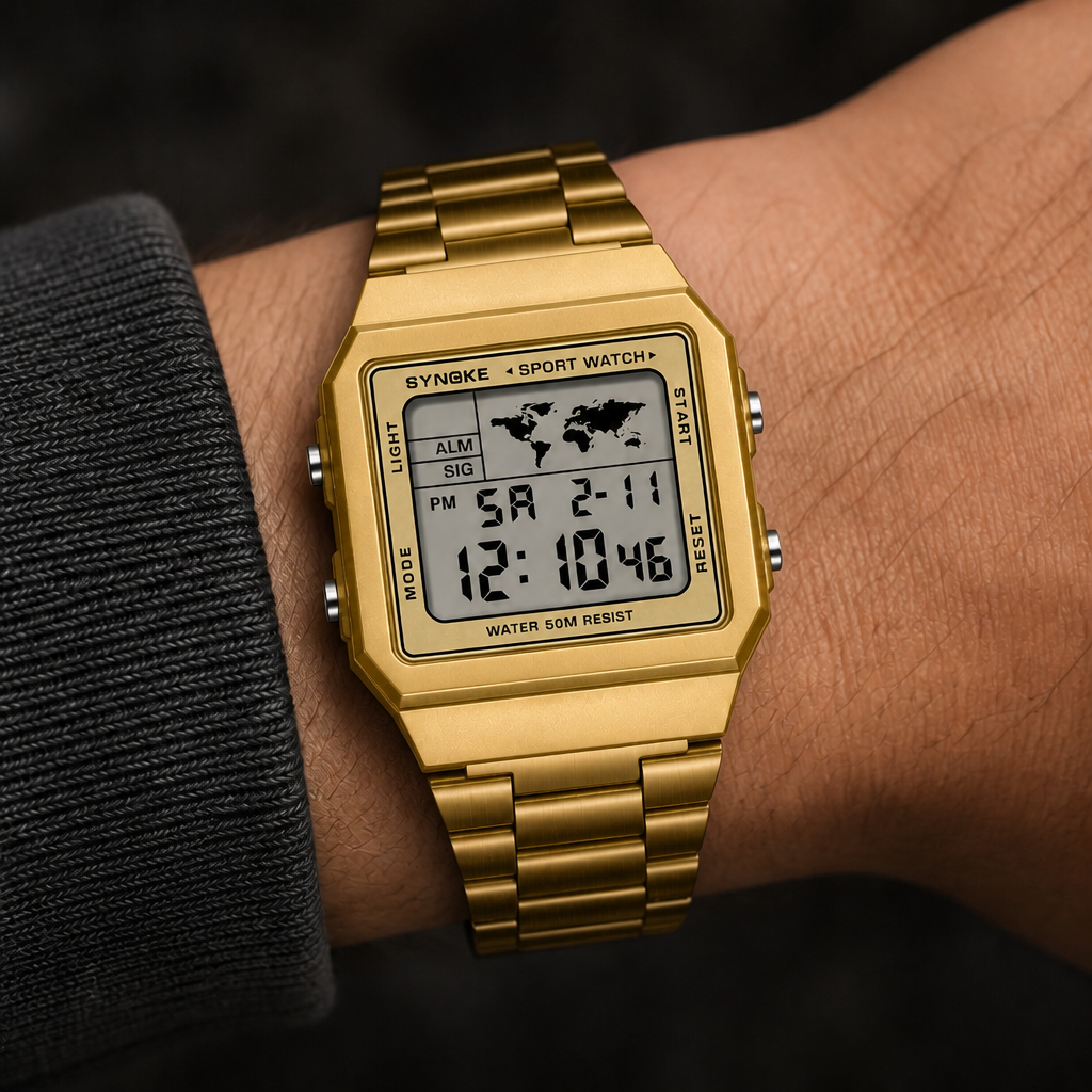 Des Finitions Exemplaires - Montre Numérique Homme Étanche Antichoc, modèle Aymeric