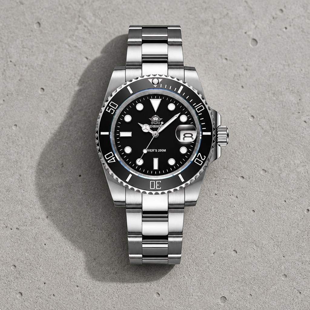 Des Finitions Exemplaires - Montre Plongée Homme 200 m Lunette Céramique, modèle Gustave
