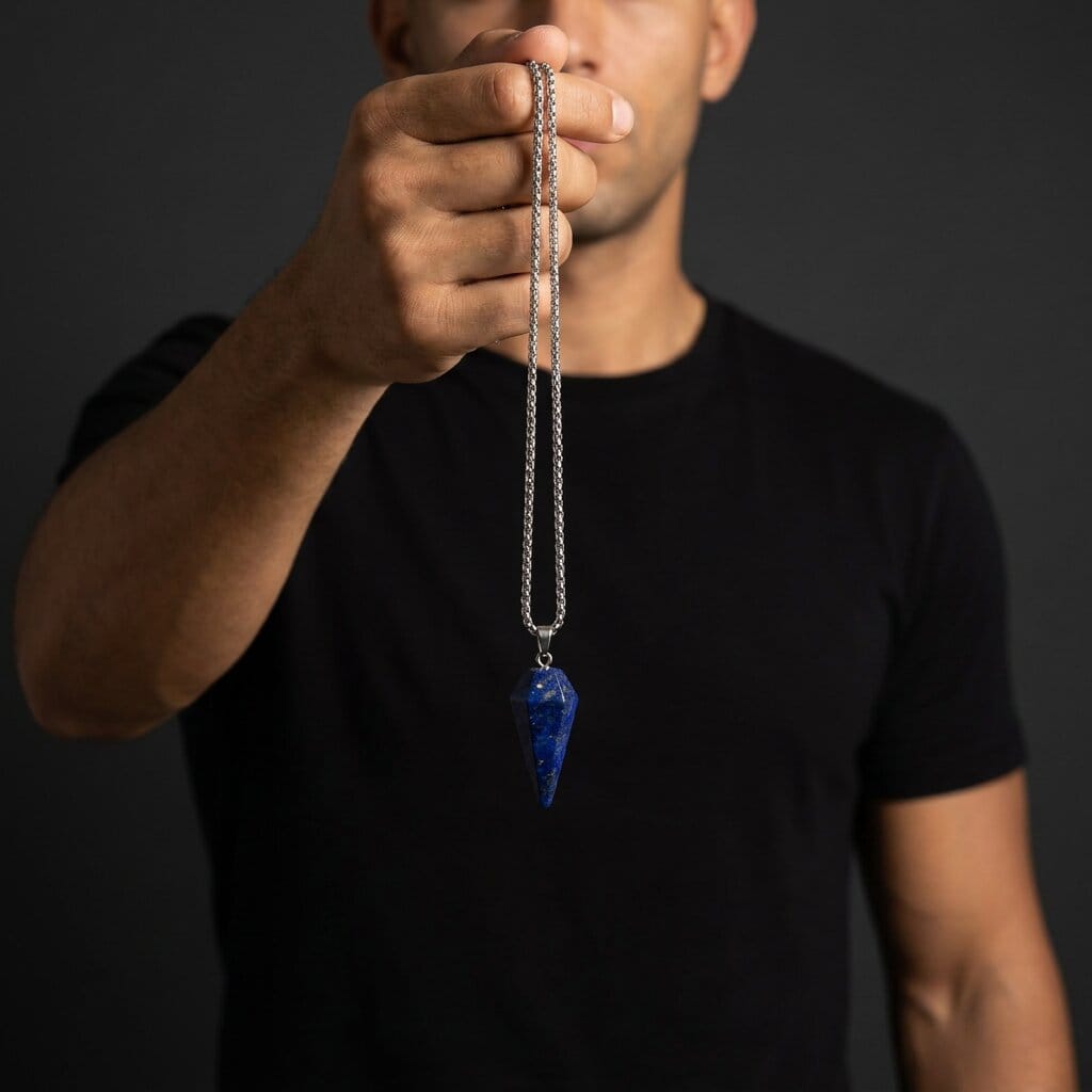 pendentif lapis lazuli homme 