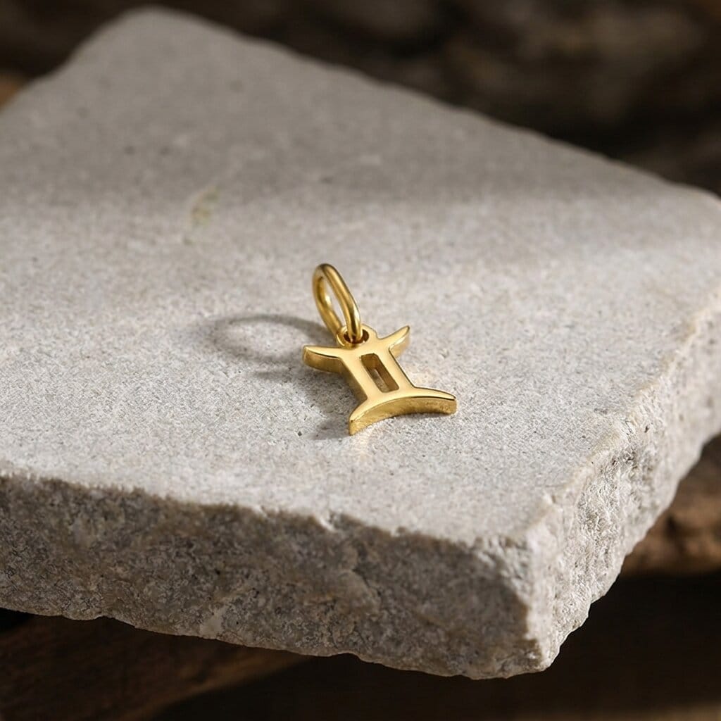 pendentif signe astrologique zodiaque homme gémeaux