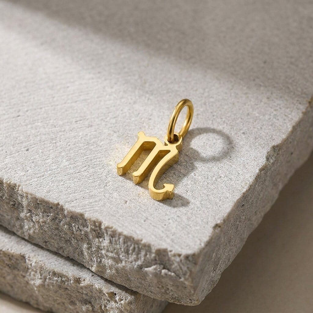 pendentif signe astrologique zodiaque homme scorpion