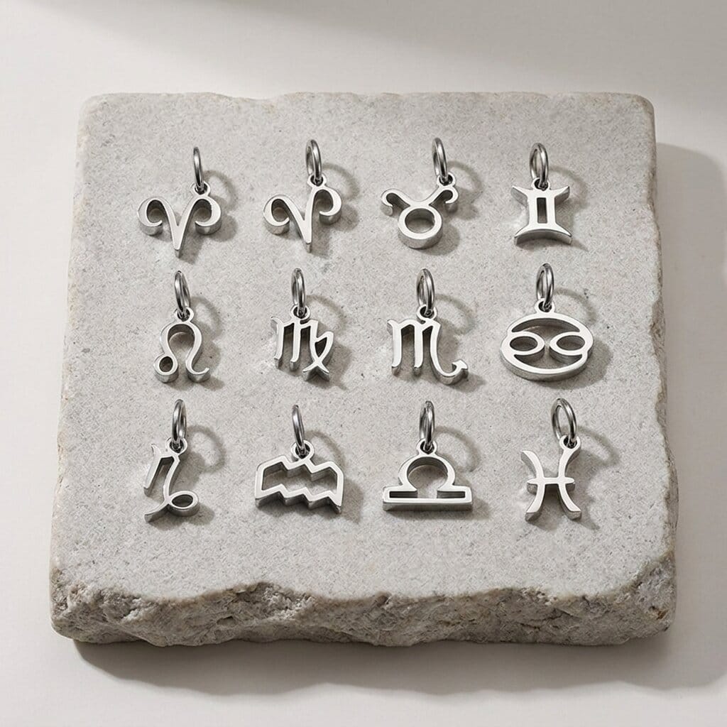 Des finitions exemplaires - Pendentif Signe Astrologique Homme Argent Breloque