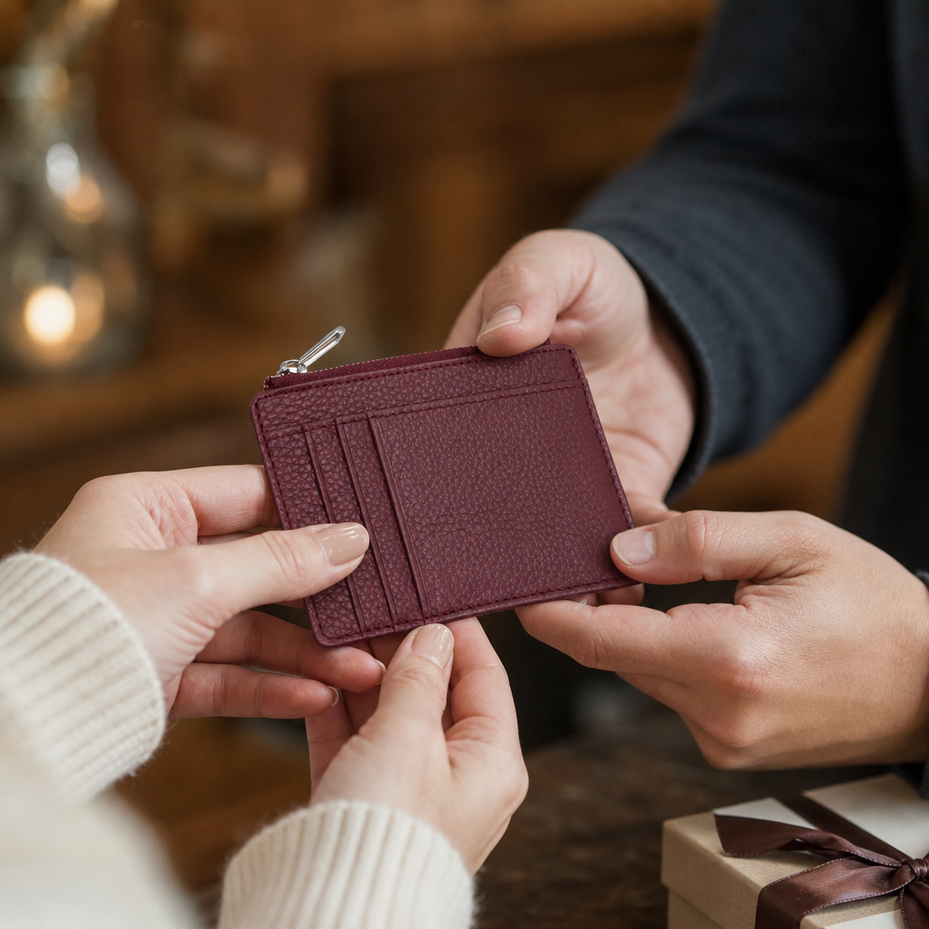 porte-cartes cuir homme idée cadeau personnalisé