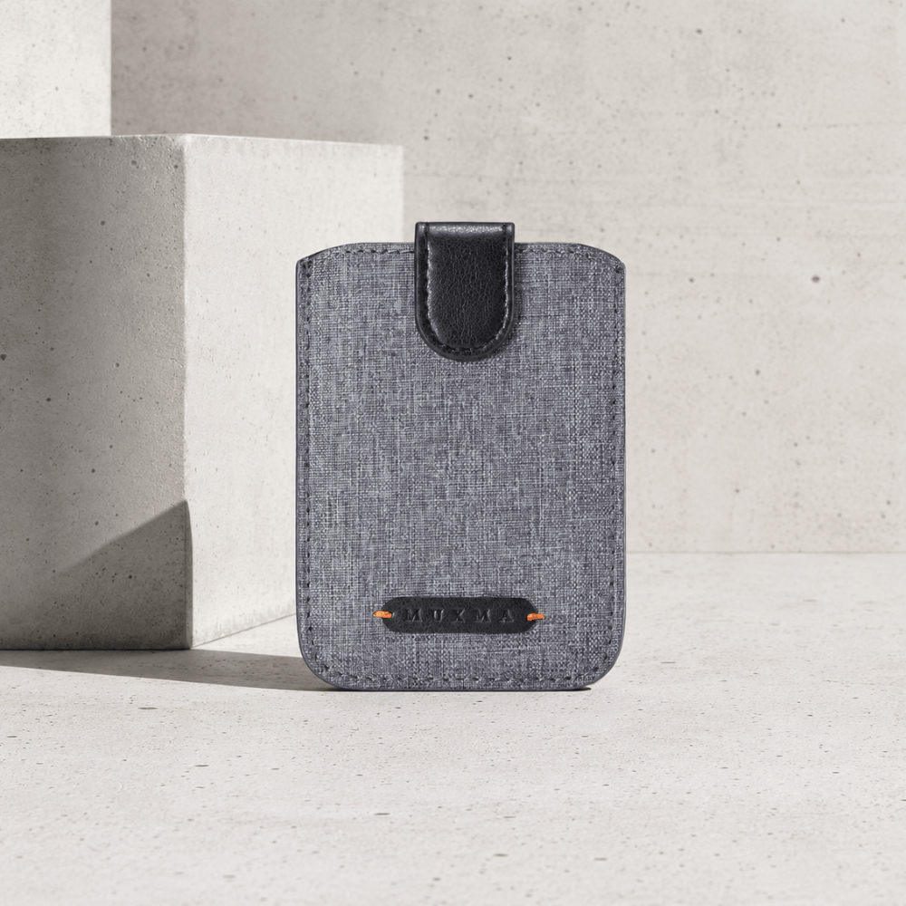 porte-carte téléphone RFID noir dos mobile