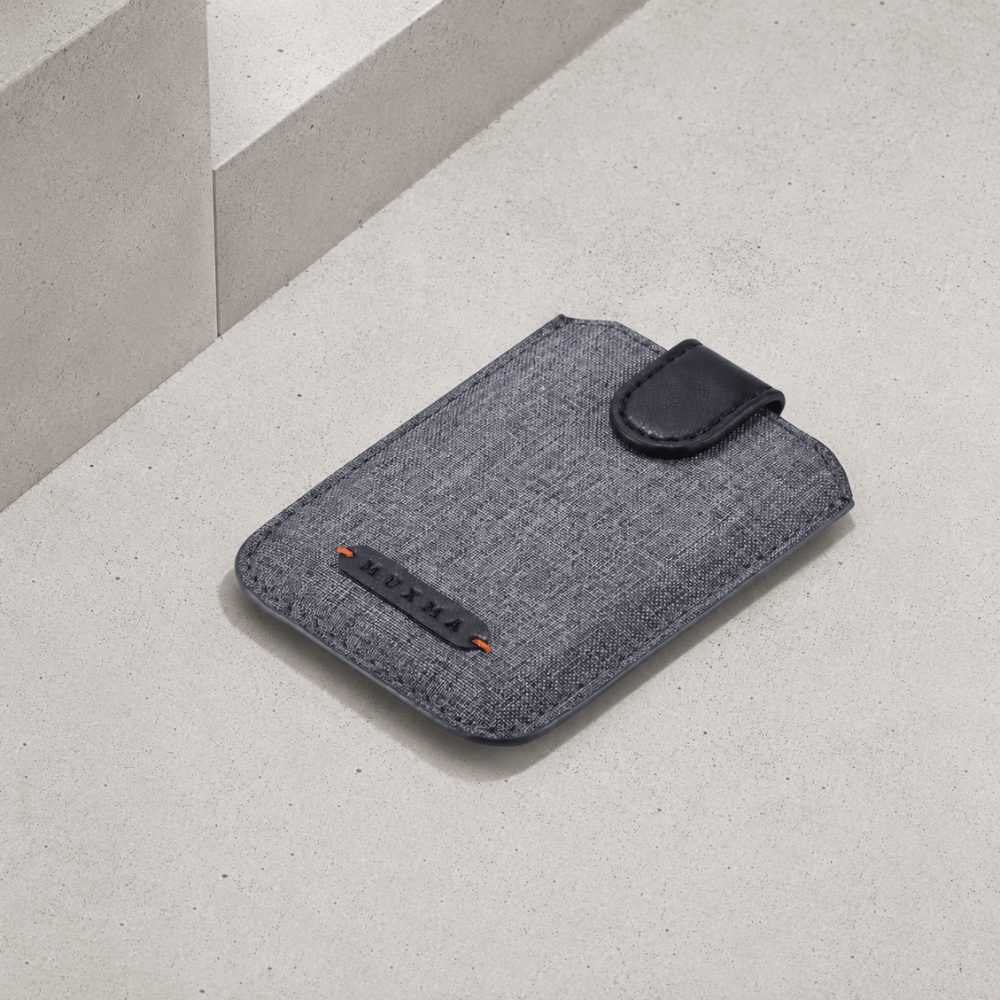 porte-carte téléphone RFID noir profil fin
